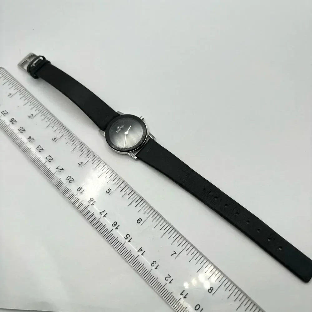 Silver & Black Grenen Watch